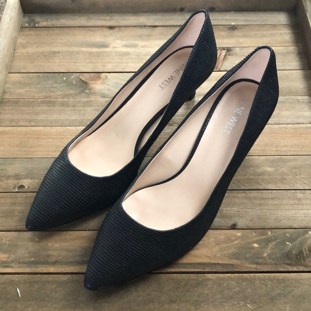 Black 2” Nine West heels